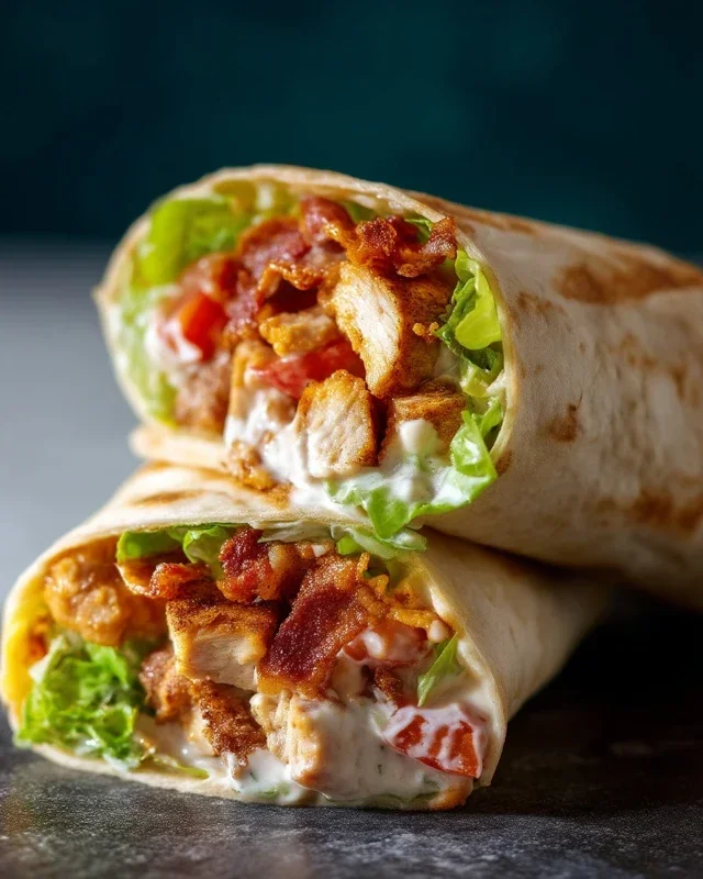 Crispy Chicken Beef Beef Bacon Ranch Wrap