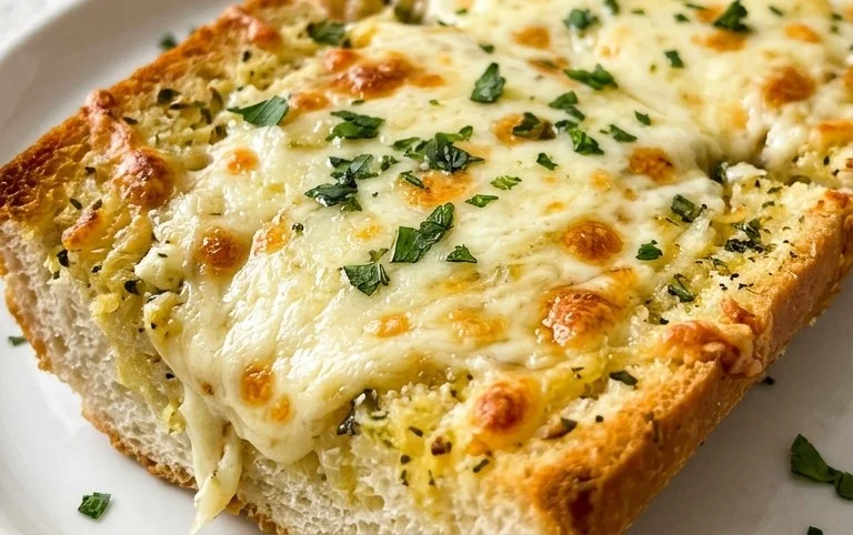 BEST CHEESY GARLIC BREAD RECIPE