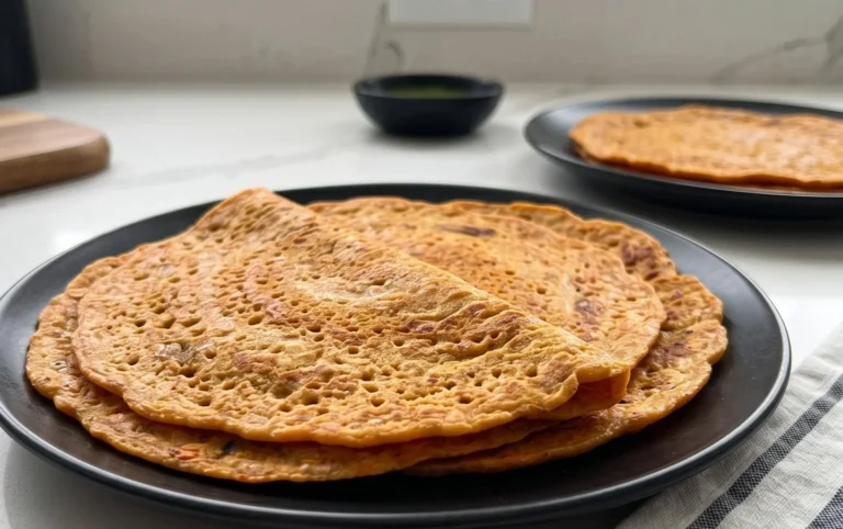 Masoor Dal Chilla | Savory Red Lentil Pancakes