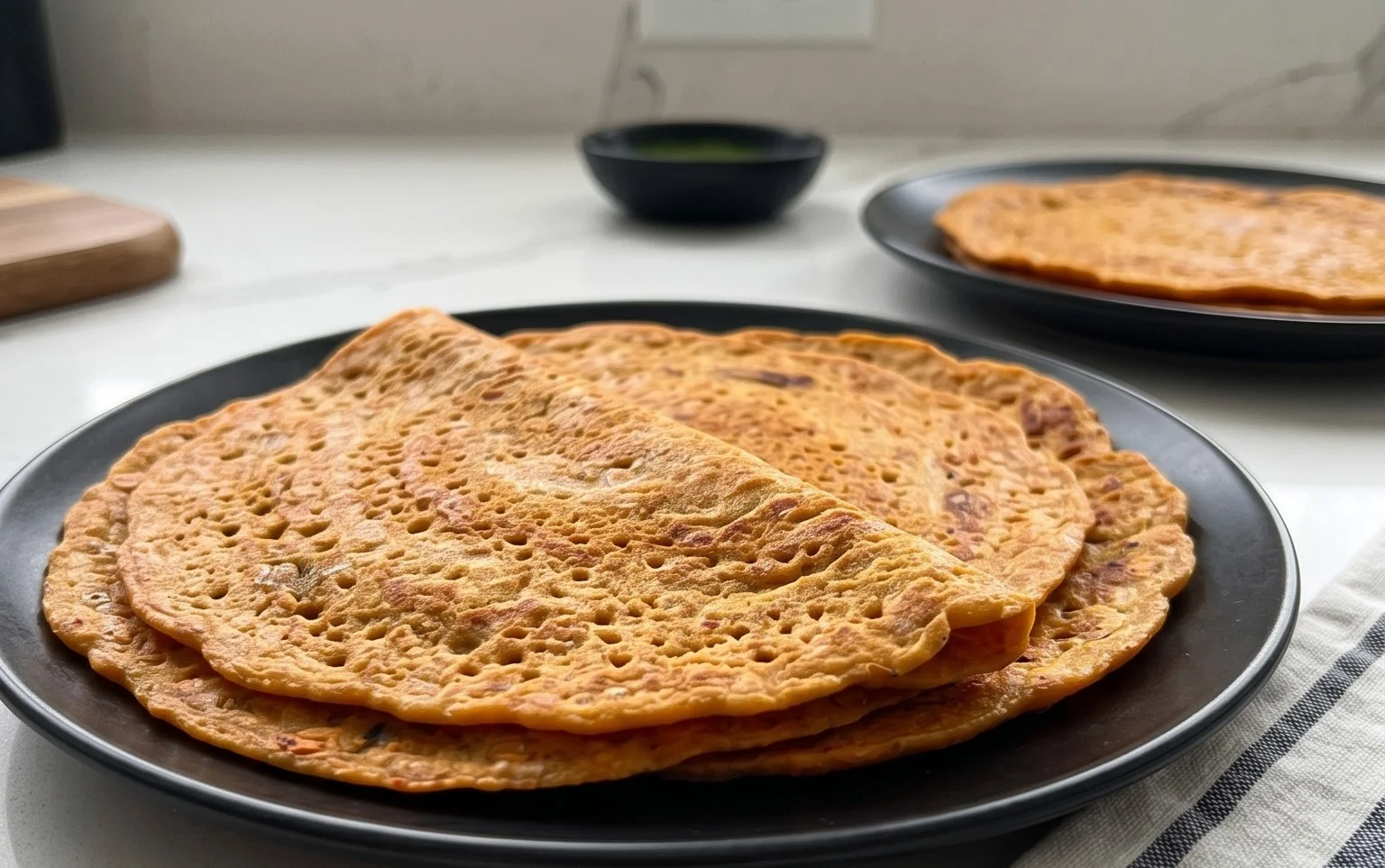 Masoor Dal Chilla | Savory Red Lentil Pancakes