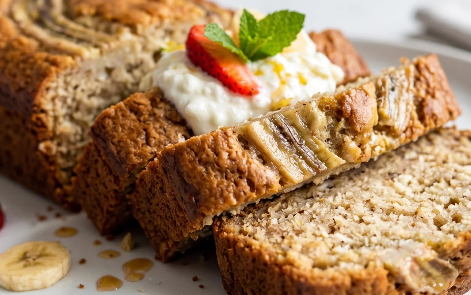 Cottage Cheese Banana Bread