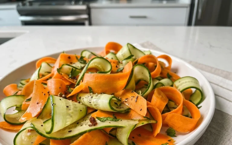 Carrot and Cucumber Ribbon Salad