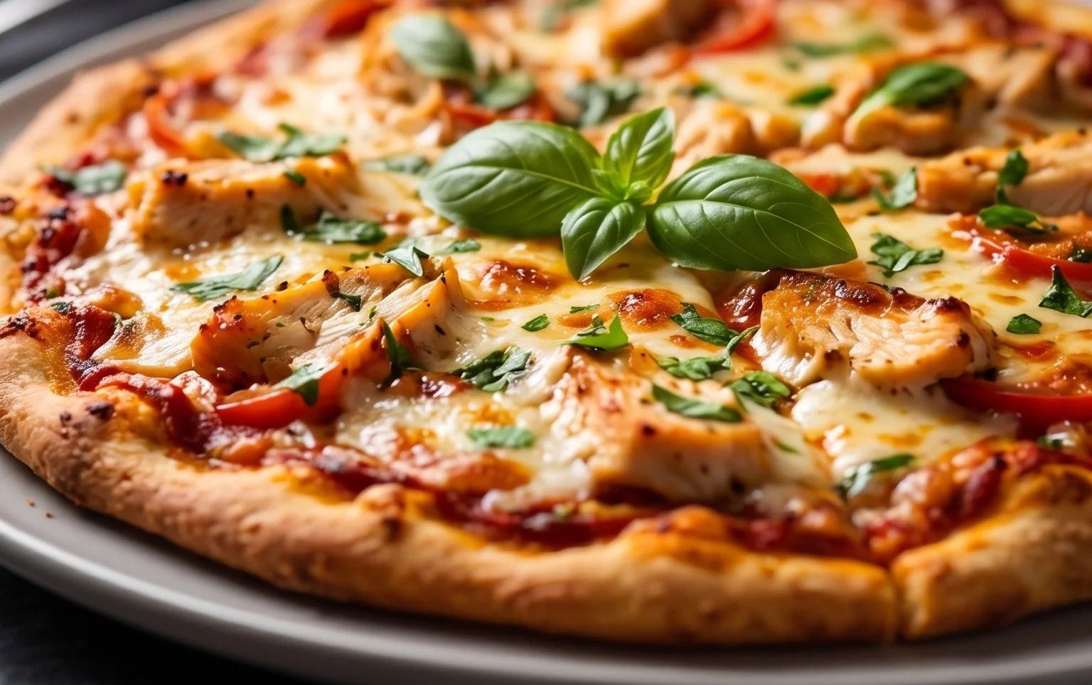 Chicken Crust Pizza (Low Carb + High Protein