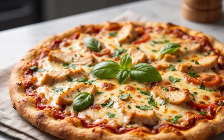 Chicken Crust Pizza (Low Carb + High Protein