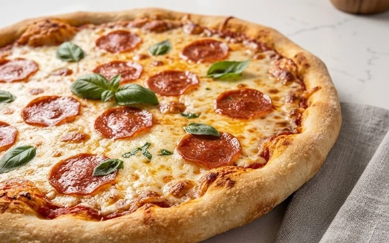 An excellent No Yeast Pizza Dough - quick easy homemade pizza!