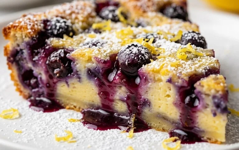 Lemon Blueberry Clafoutis