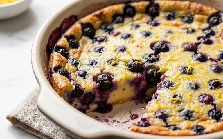 Lemon Blueberry Clafoutis