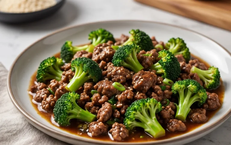 Ground Beef and Broccoli