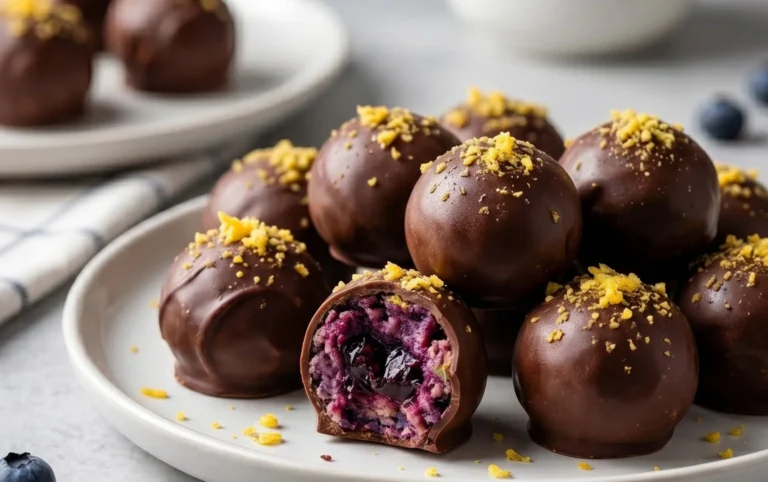 LEMON BLUEBERRY TRUFFLES
