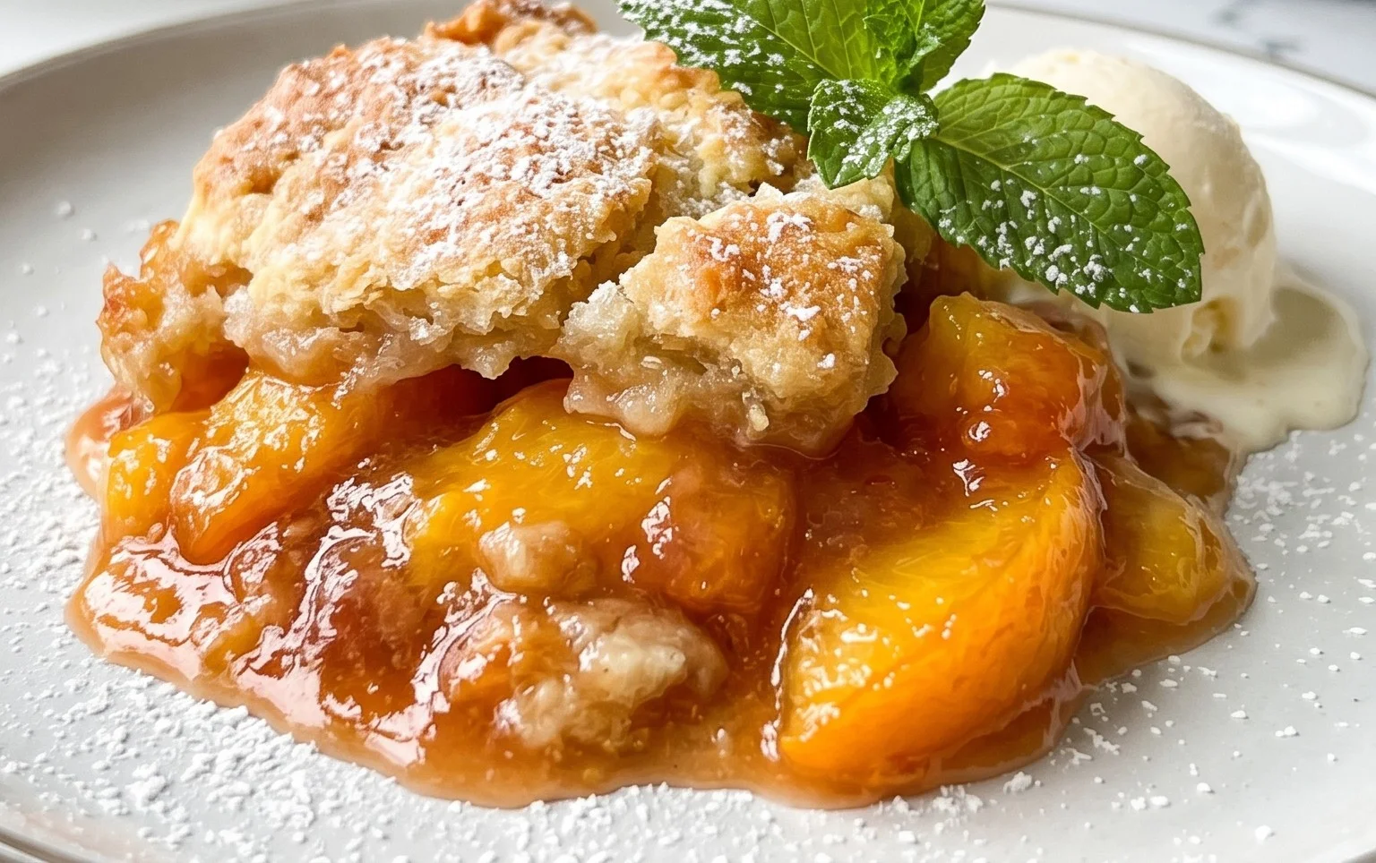 Fresh Peach Cobbler