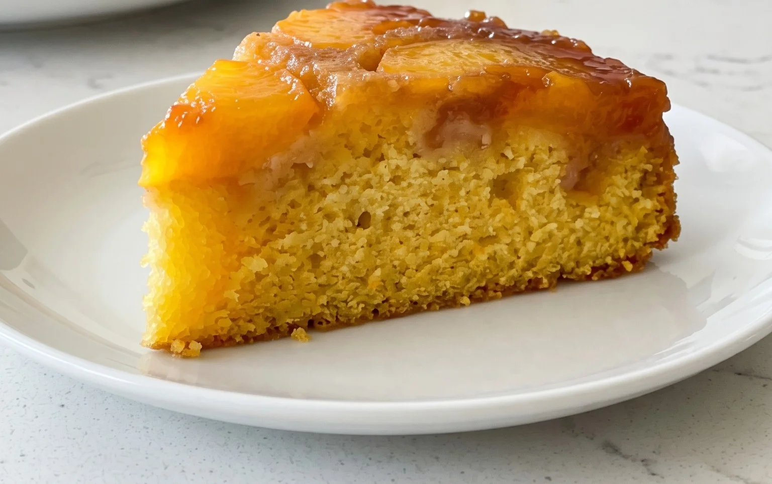 Peach Upside-Down Cake Recipe