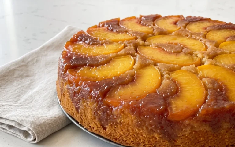 Peach Upside-Down Cake Recipe