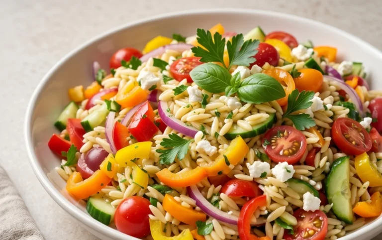 Rainbow Orzo Salad