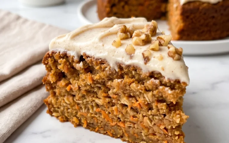 Easy Flourless Oatmeal Carrot Cake Recipe