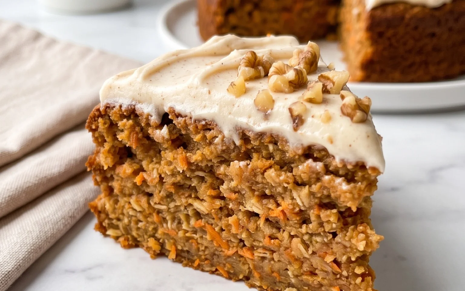Easy Flourless Oatmeal Carrot Cake Recipe