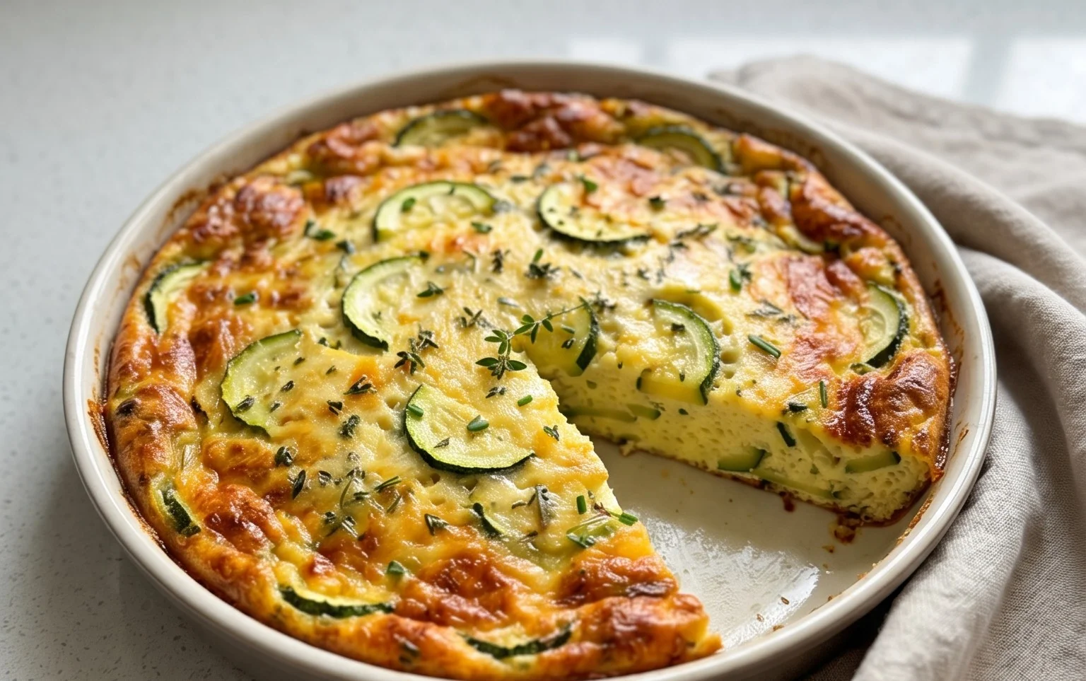 Crustless Zucchini Quiche Recipe