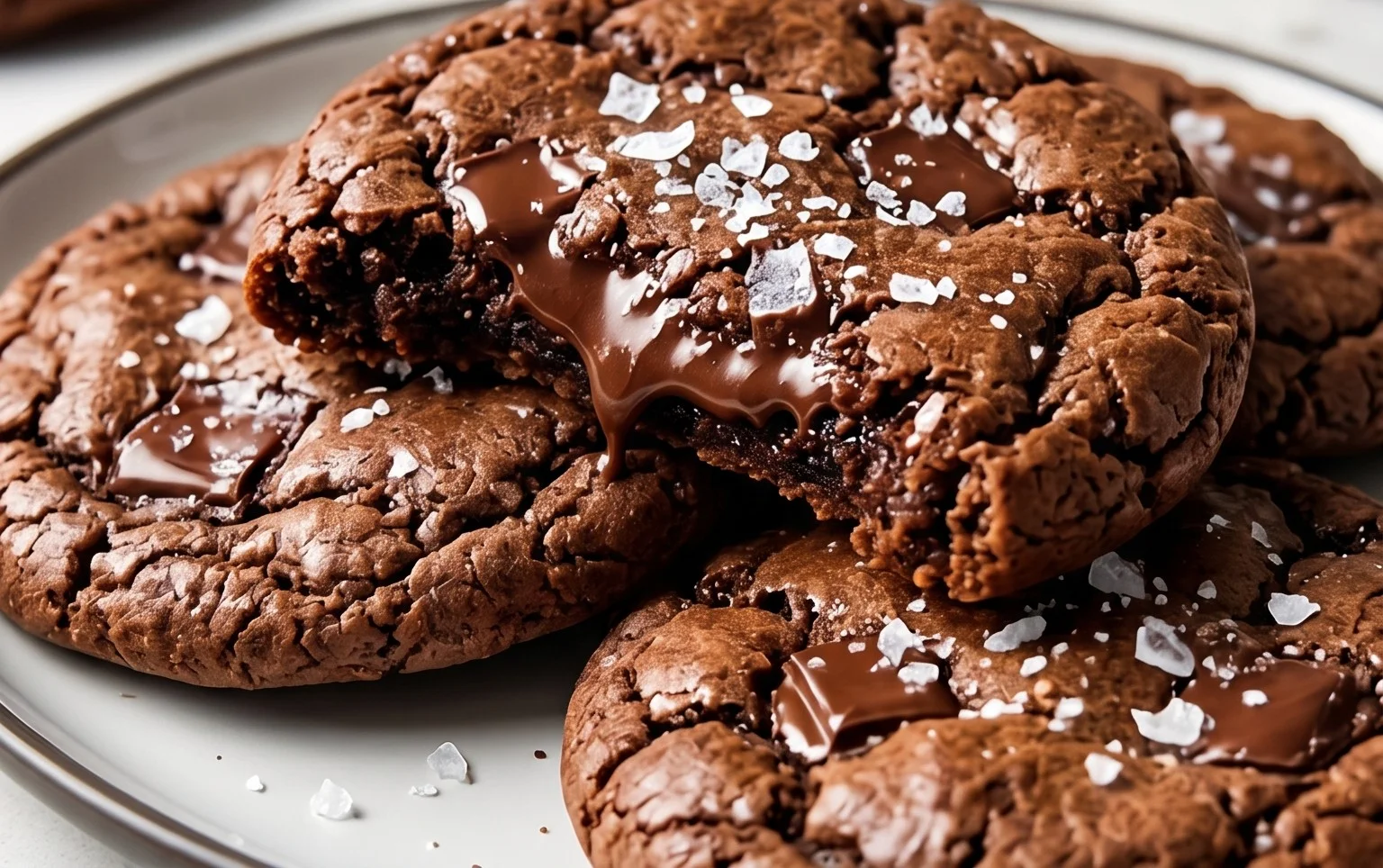 Salted Brownie Cookies