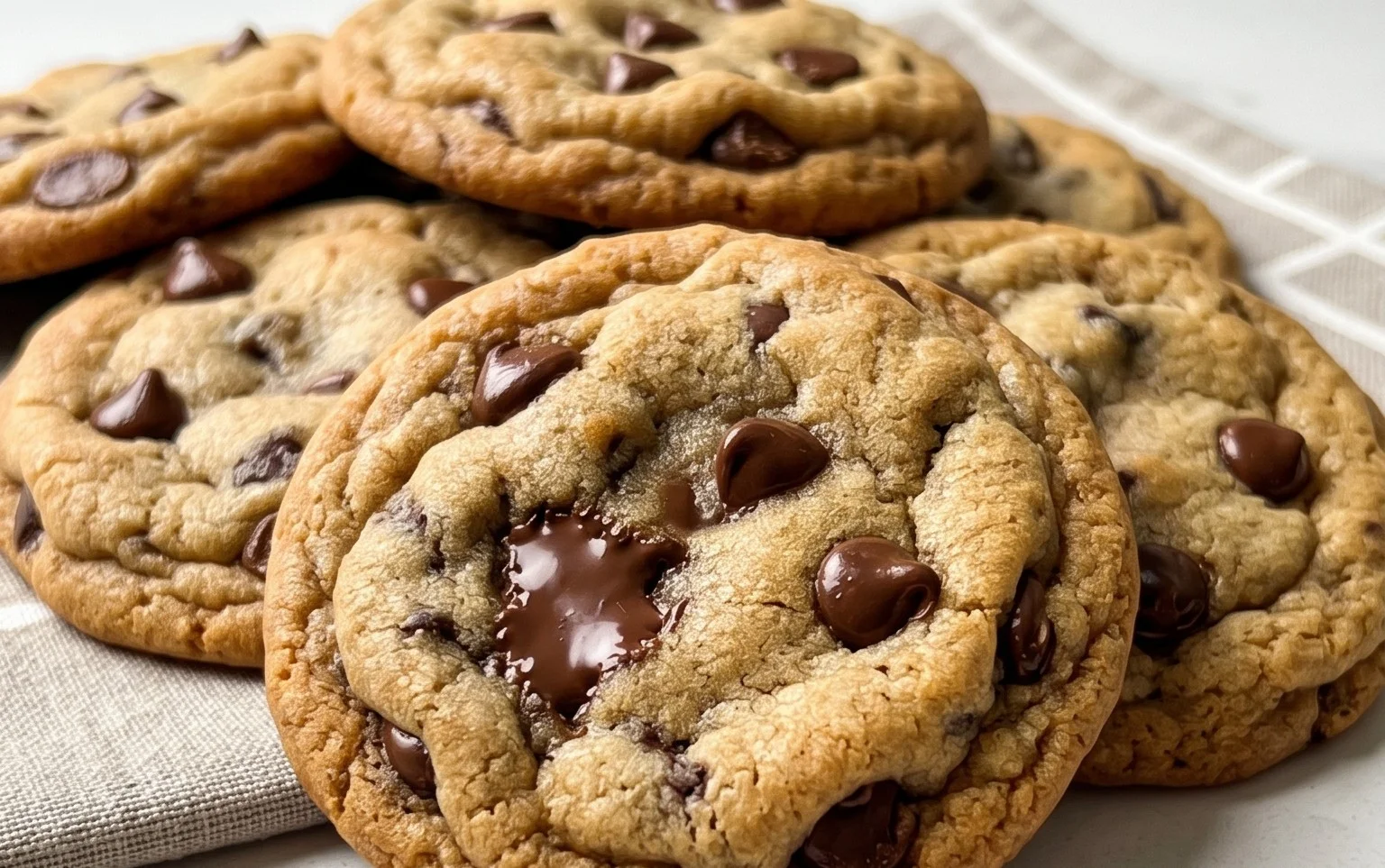 Crispy and Chewy Chocolate Chip Cookies