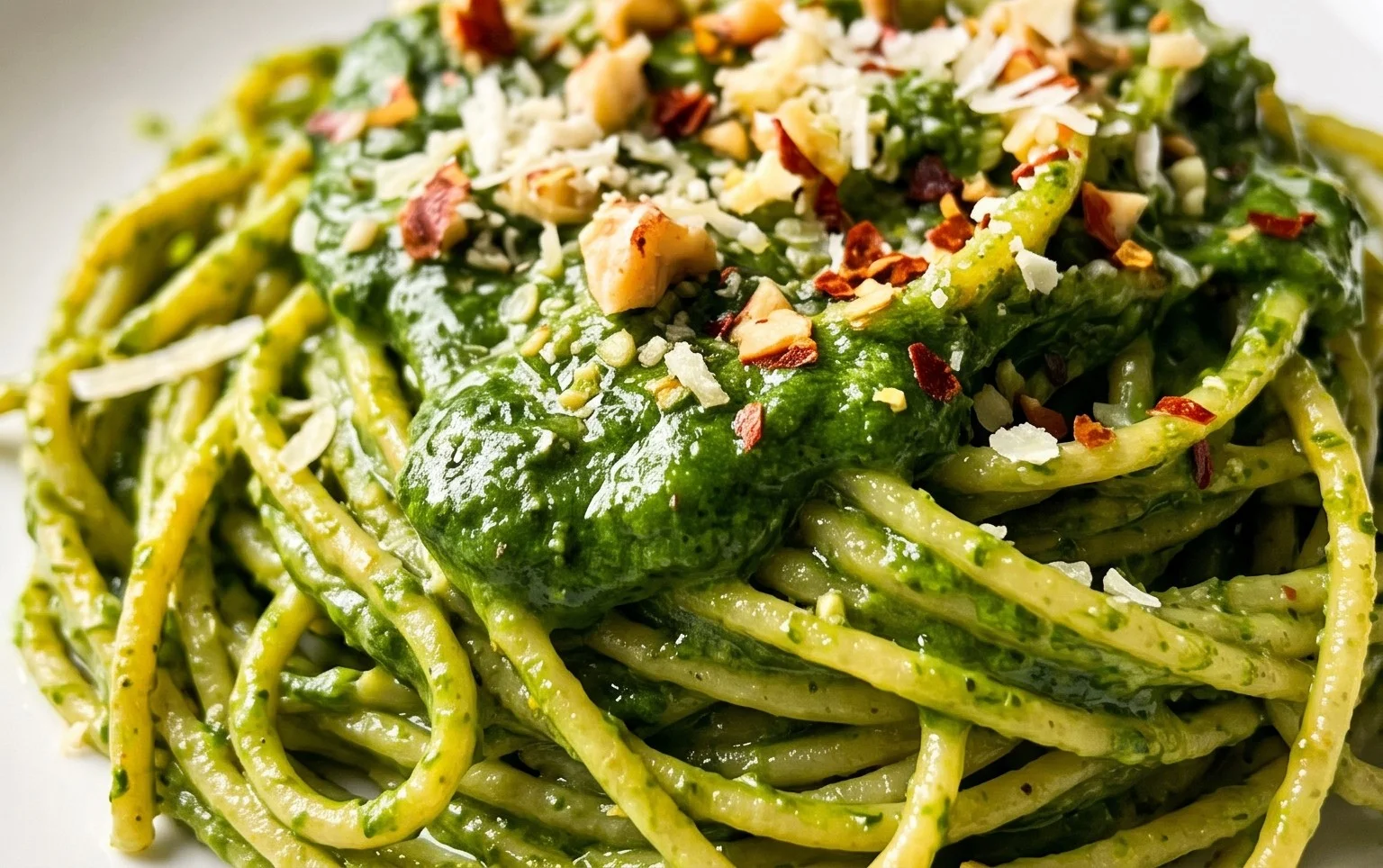 Pasta with Spinach Sauce