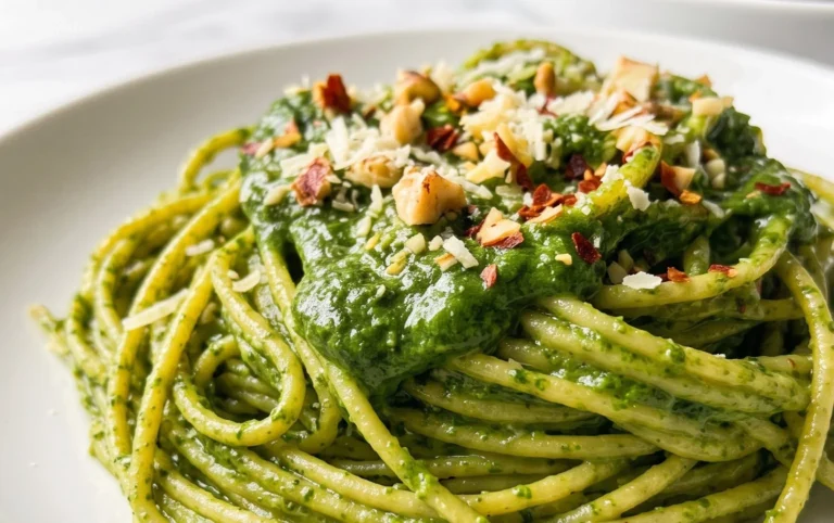 Pasta with Spinach Sauce