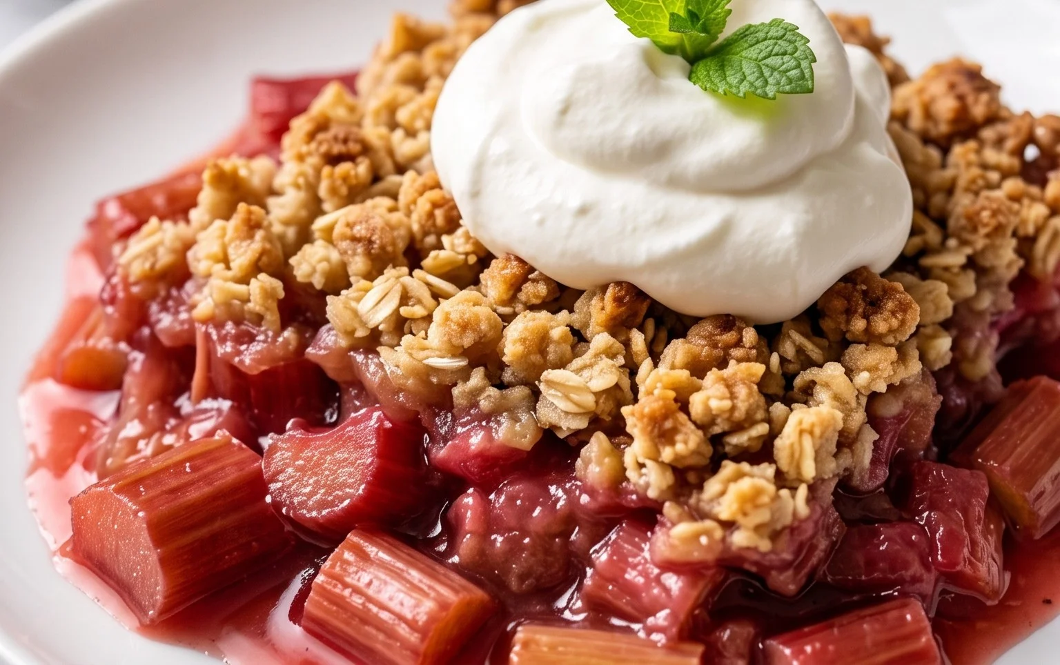 Easy Rhubarb Crisp