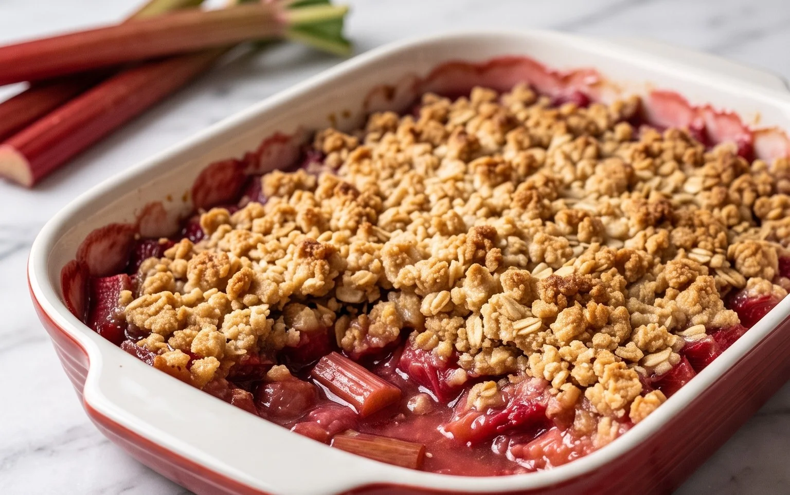 Easy Rhubarb Crisp