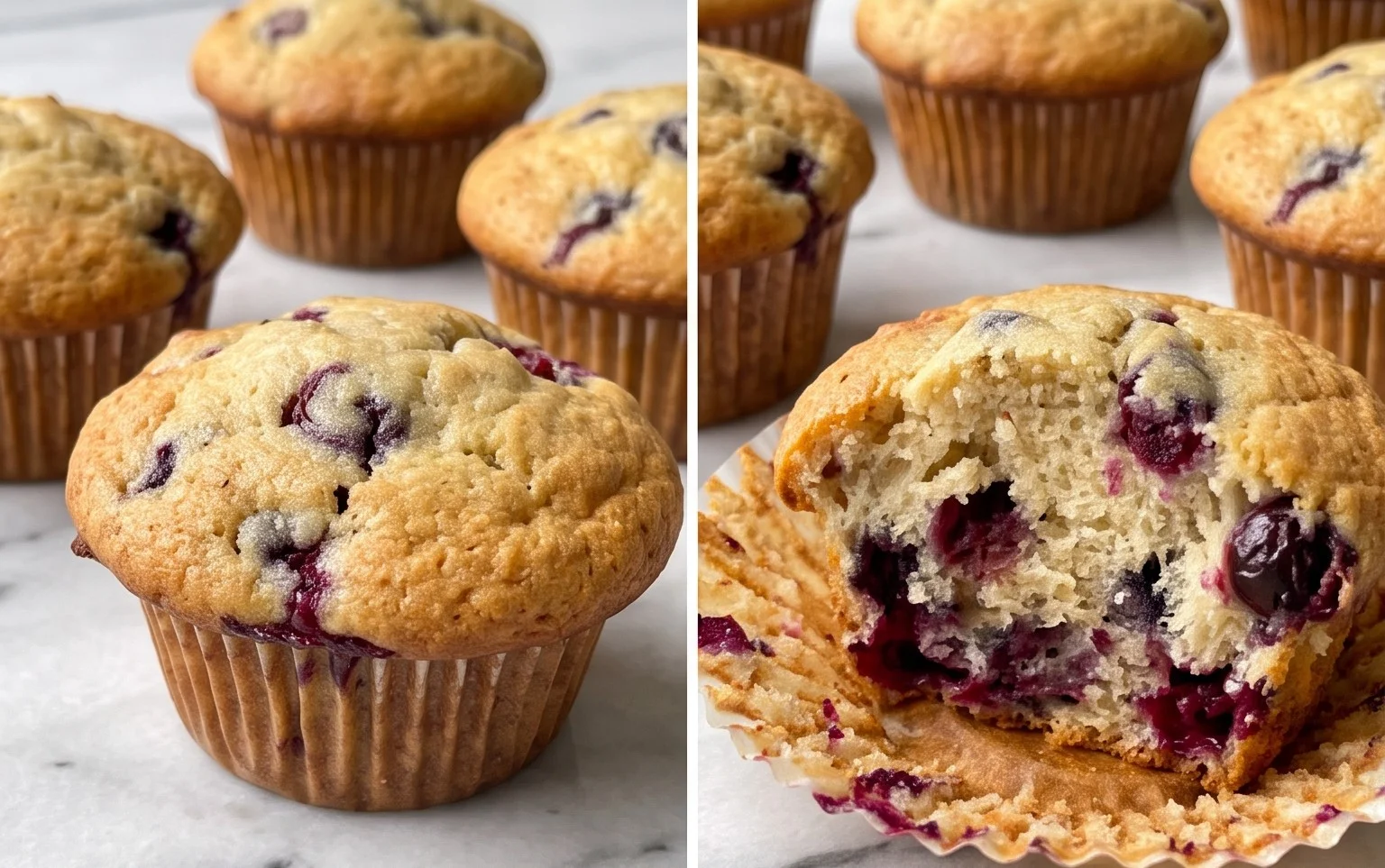 Bakery Style Mixed Berry Muffins | with Frozen Berries