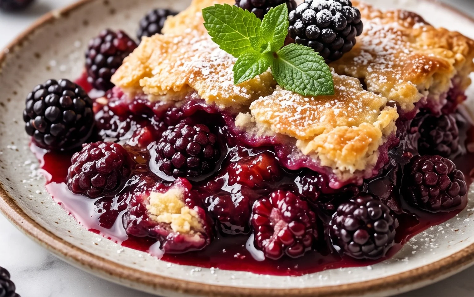 The Pioneer Women's Blackberry Cobbler