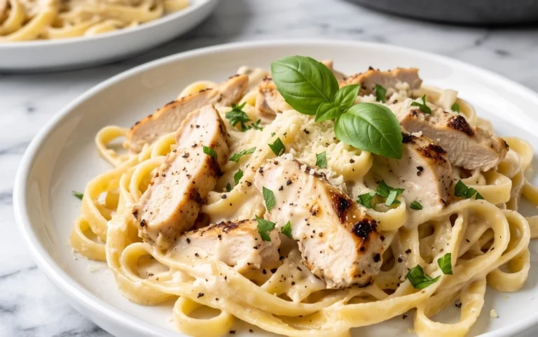 Low Calorie Chicken Alfredo