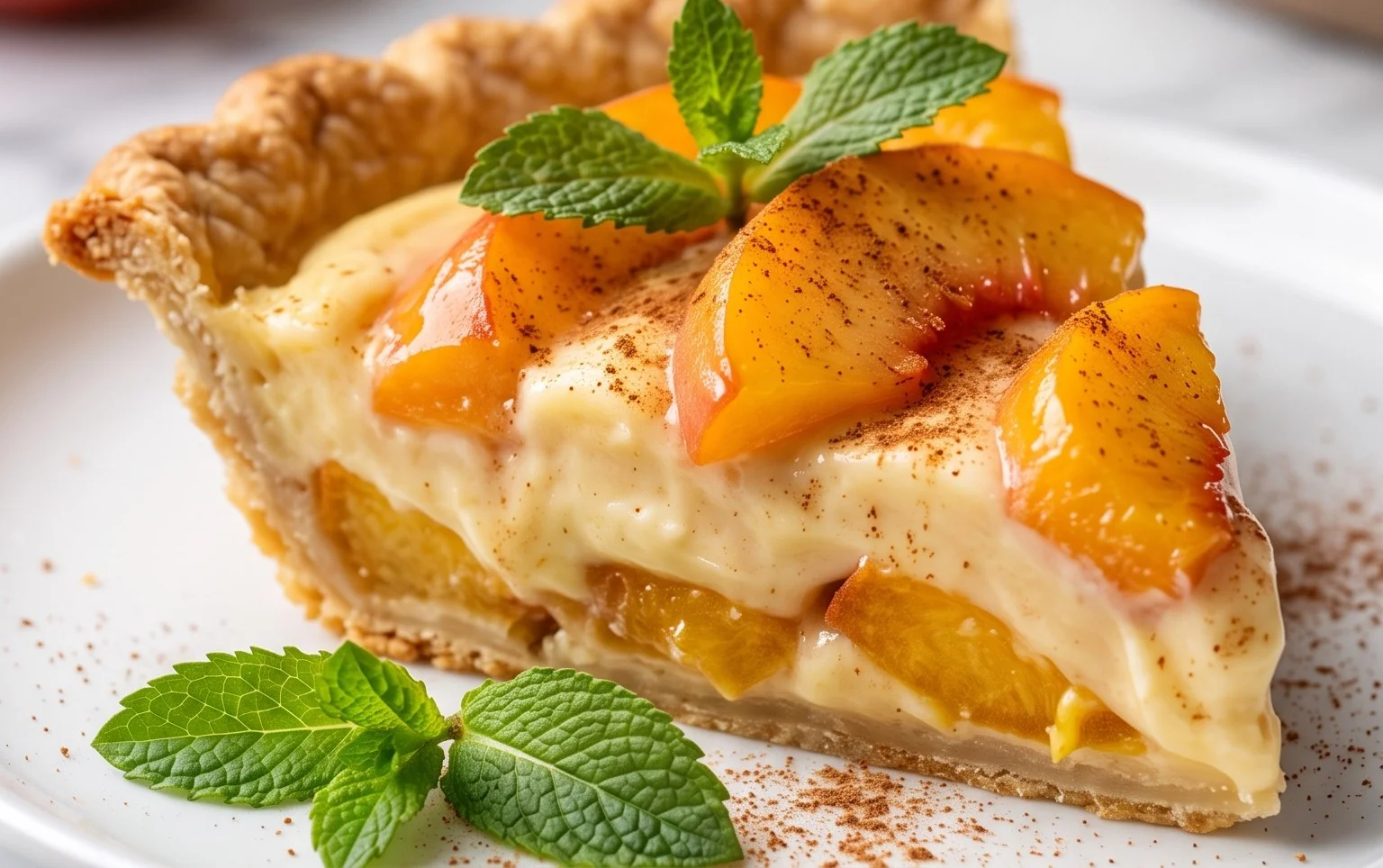 Peaches and Cream Pie