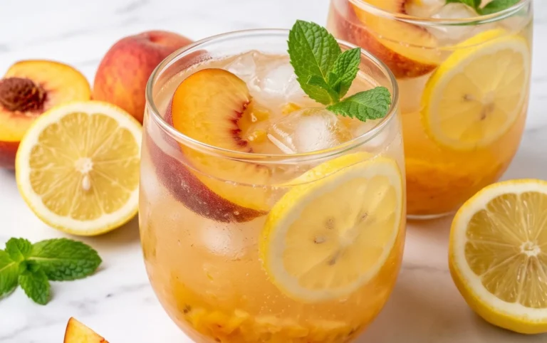 Refreshing Peach Lemonade