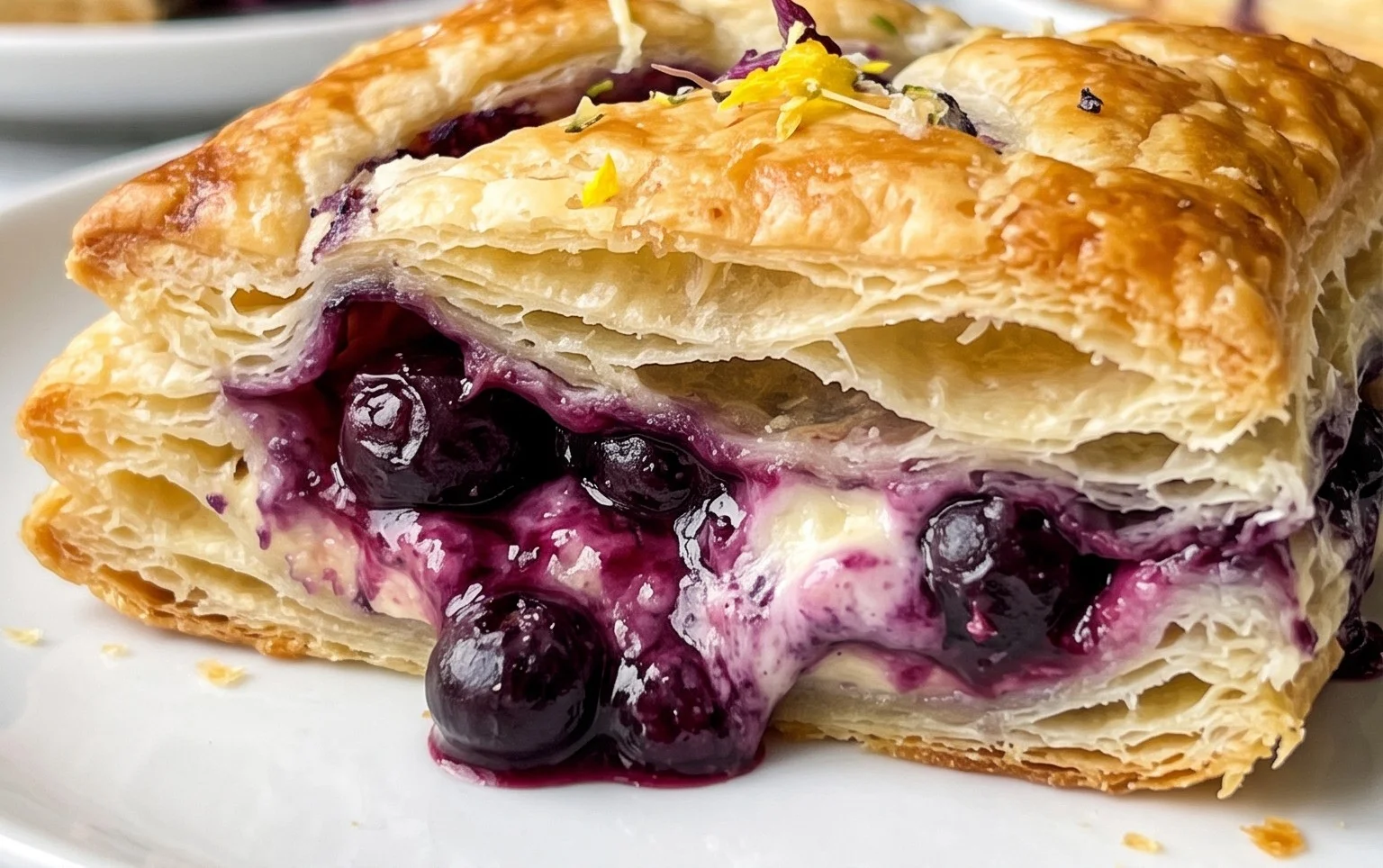 Blueberry Cream Cheese Puff Pastry