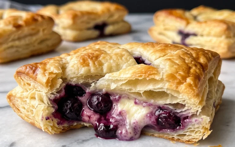 Blueberry Cream Cheese Puff Pastry