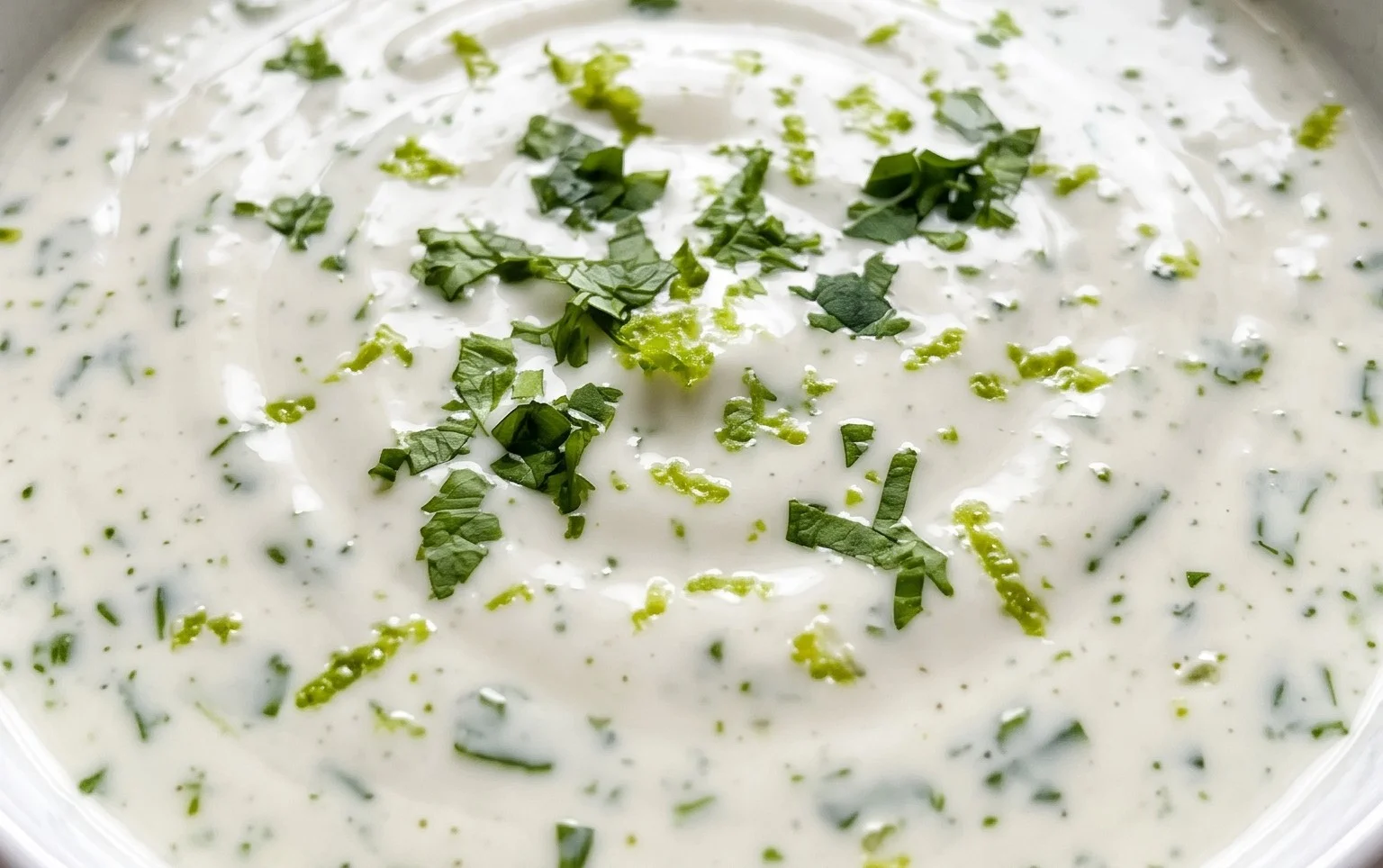 Creamy Garlic Lime Cilantro Sauce