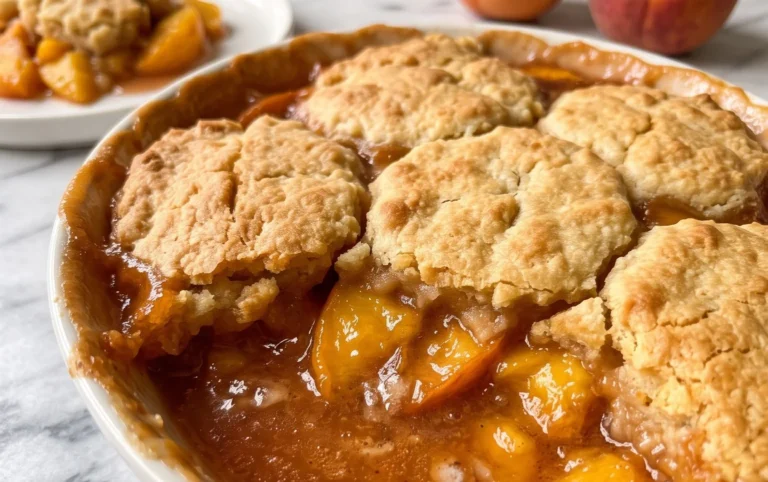 The Easiest Southern Peach Cobbler