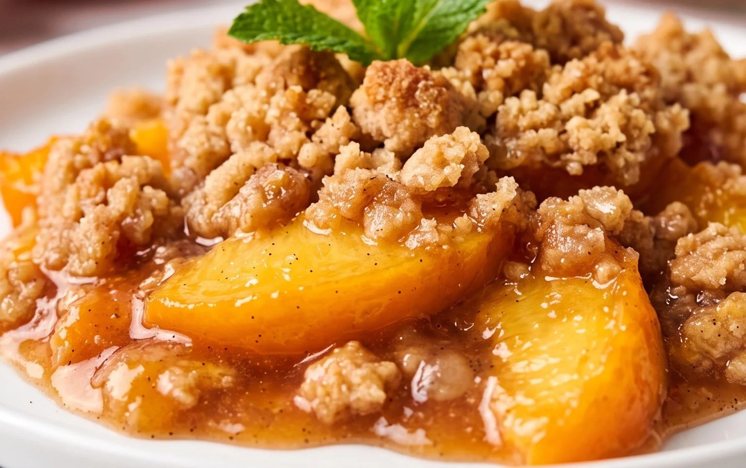 Fresh Peach Crisp Recipe