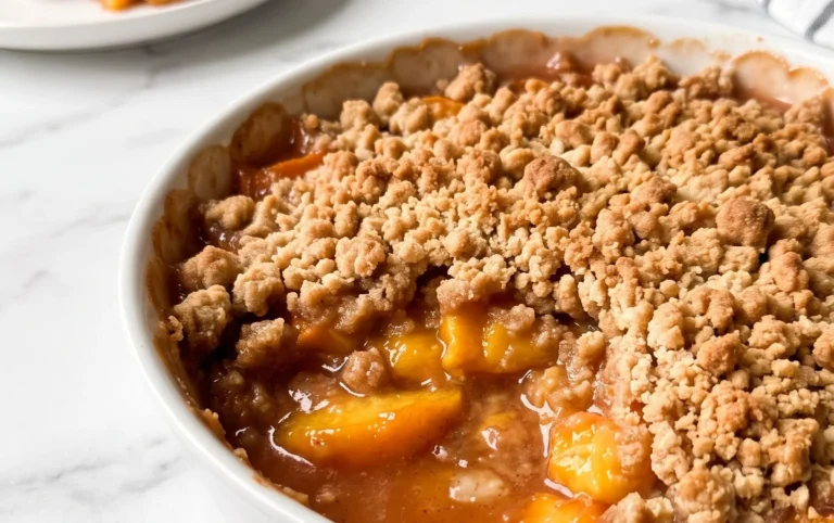 Fresh Peach Crisp Recipe