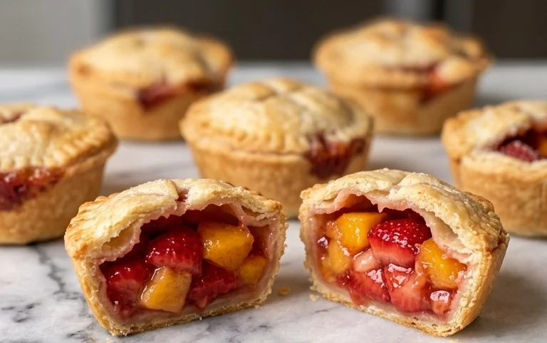 Strawberry Peach Pie Bites