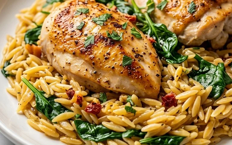 Chicken Orzo (30-Minutes, One-Pan)