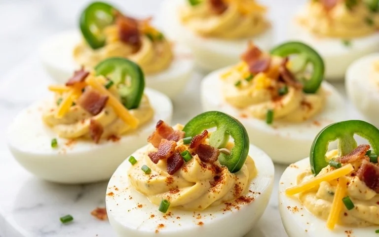 Jalapeno Popper Deviled Eggs
