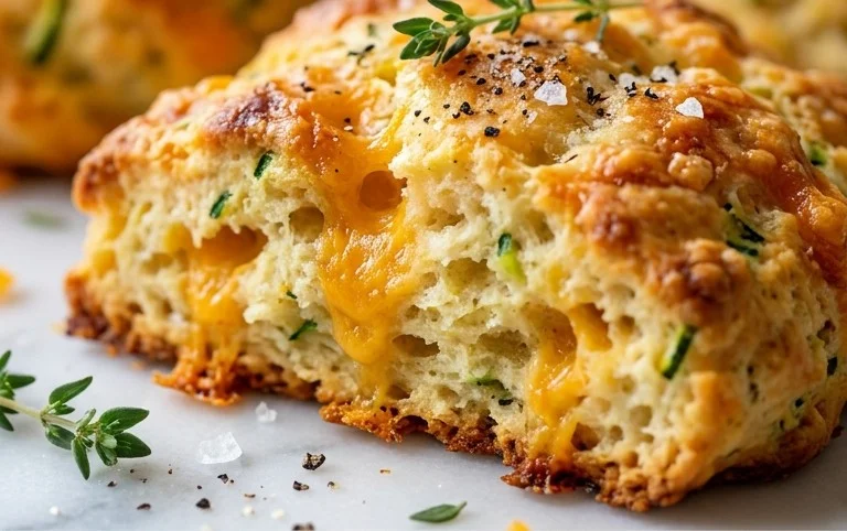 Zucchini Cheddar Scones