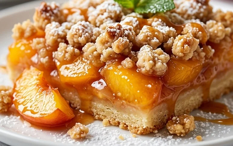 Fresh Peach Crum extractb Bars