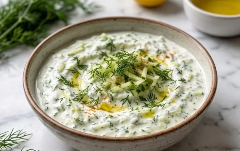 Cucumber Dip with Sour Cream and Dill