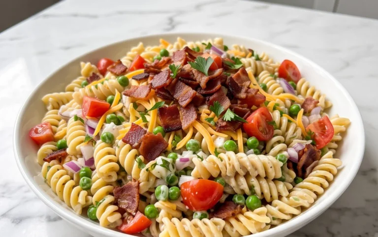 Beef Bacon Ranch Pasta Salad