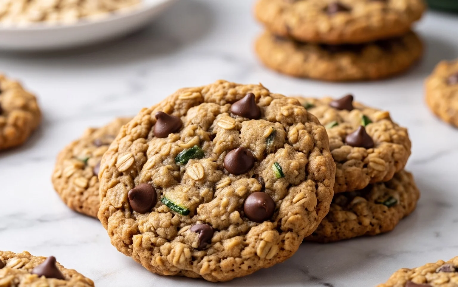 Healthy Zucchini Oatmeal Cookies