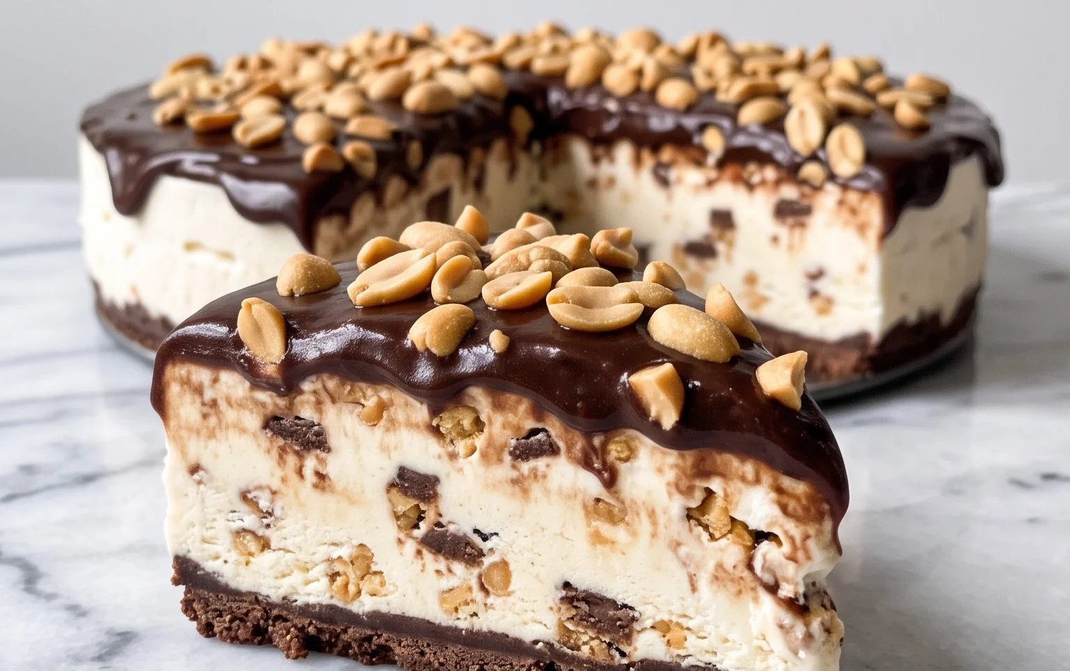 Buster Bar Ice Cream Cake