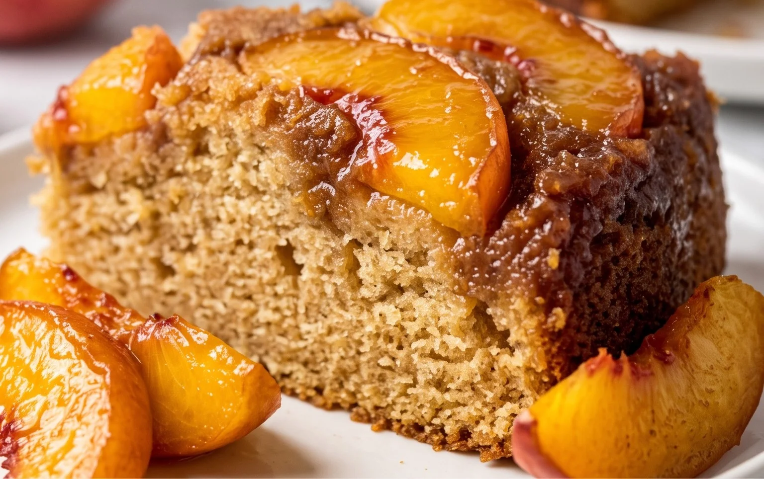Brown Sugar Peach Cake