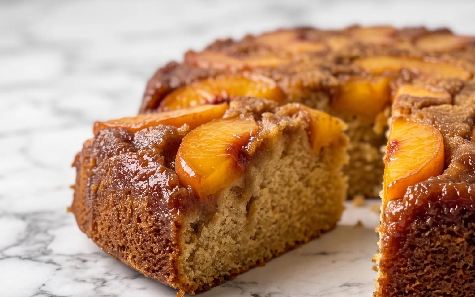 Brown Sugar Peach Cake