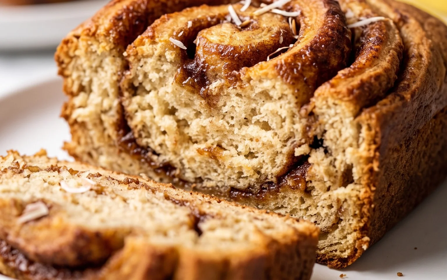 Cinnamon Roll Banana Bread