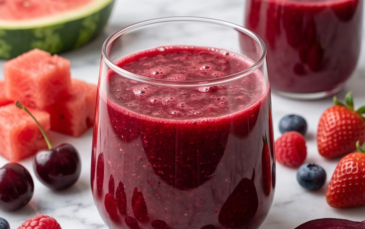 Watermelon Cherry Berry Beet Juice
